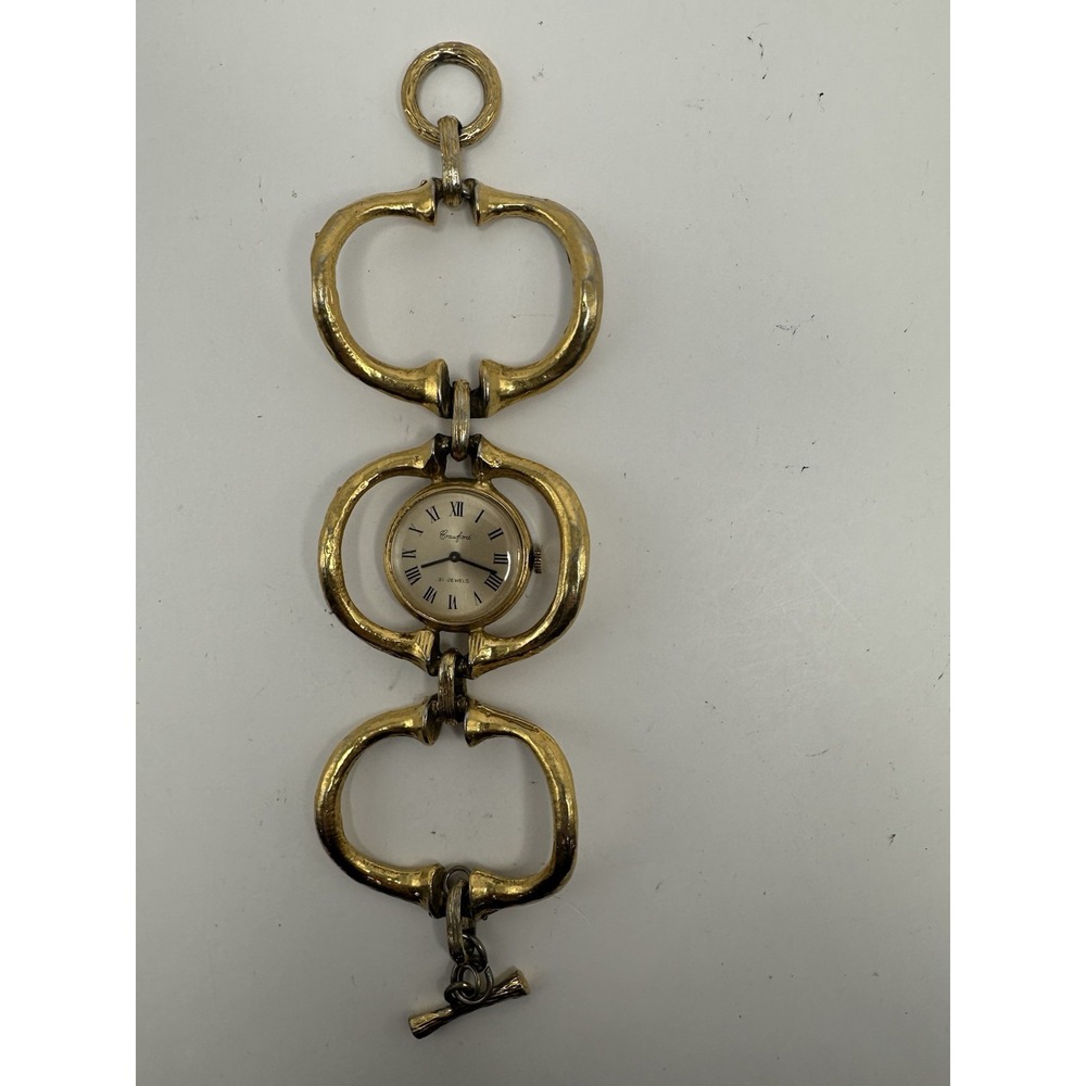 Vintage Crawford 21 Jewels Ladies Watch Works 30MM 7.25" Manual Wind F30